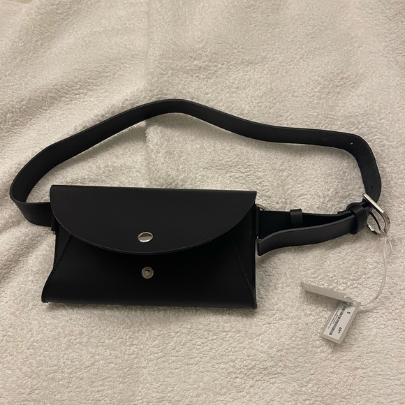 COS Handbags - Mini Belt leather black Bag with Adjustable Strap